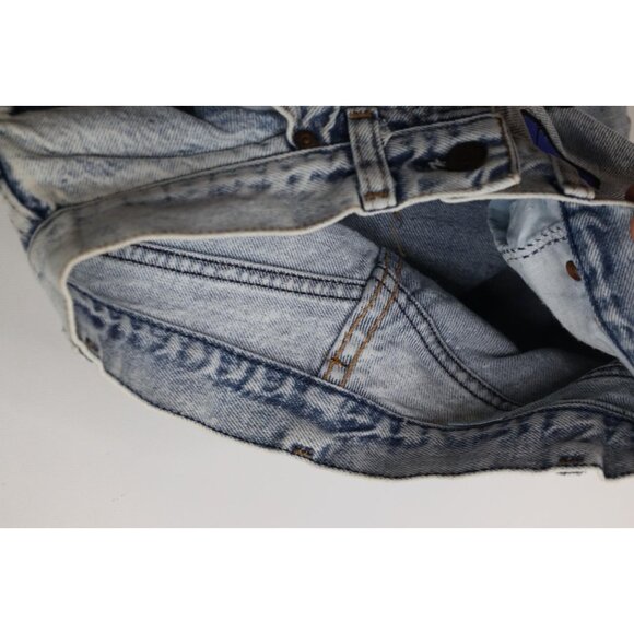 Vintage 70s 80s Levis Womens 26 Hand Painted Free Speech Acid Wash Shorts USA - Picture 7 of 14
